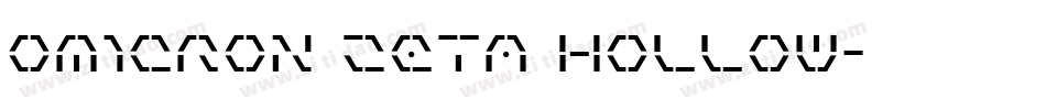 Omicron Zeta Hollow字体转换